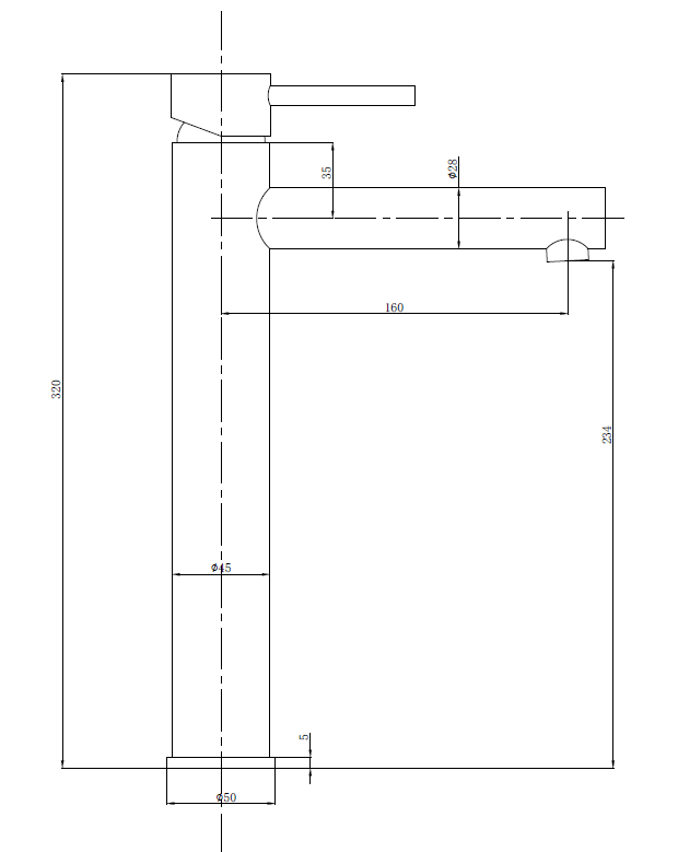 Evolve Brushed Nickel Tall Basin Mixer