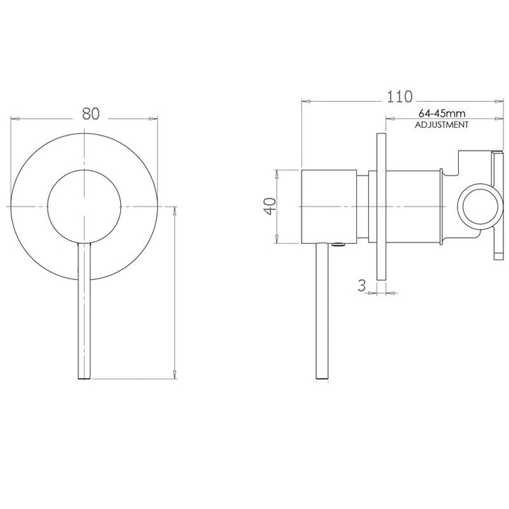 Evolve Brushed Nickel Shower Mixer
