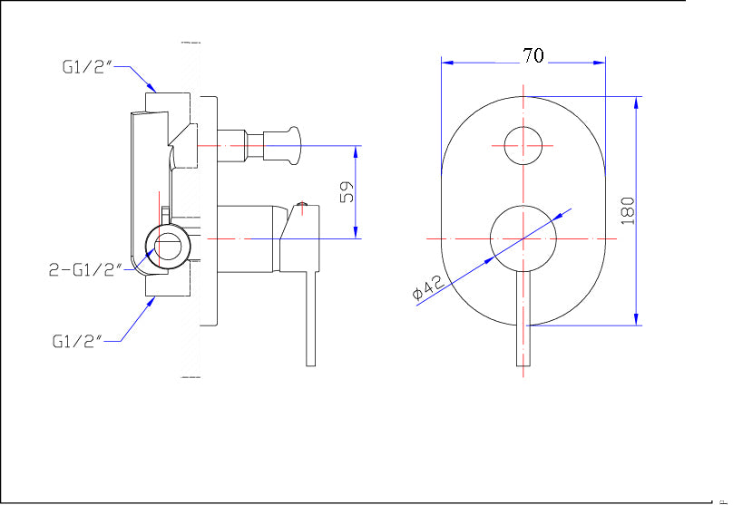 Evolve Brushed Nickel Shower Mixer & Diverter