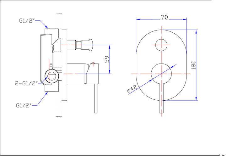 Evolve Brushed Nickel Shower Mixer & Diverter