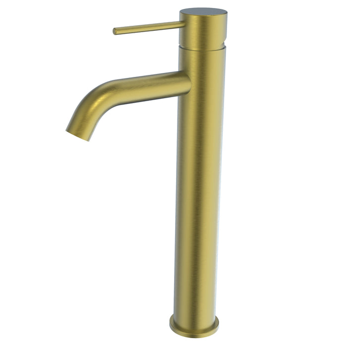 Arya Brushed Gold Tall Basin Mixer