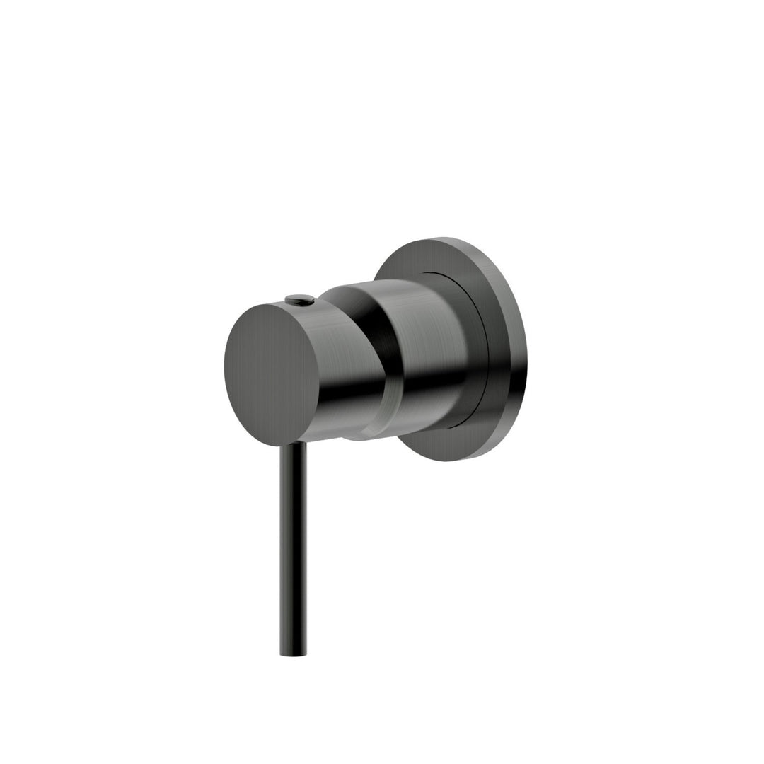 Arya Brushed Gun Metal Mixer & 200 Curved Spout