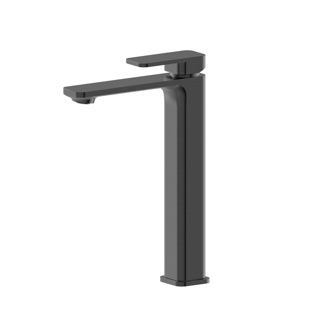 Pasha Brushed Gun Metal Tall Basin Mixer