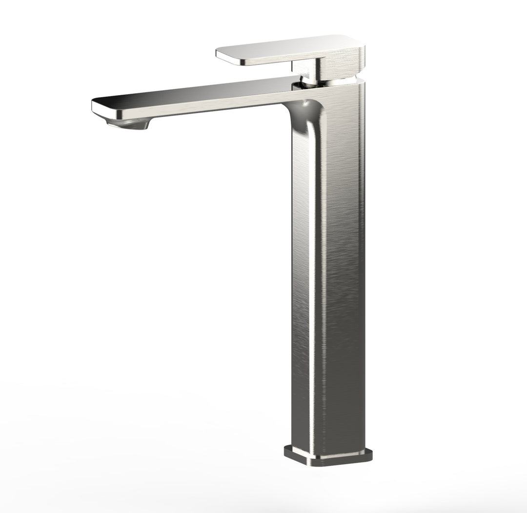 Pasha Brushed Nickel Tall Basin Mixer