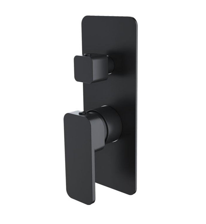 Pasha Black Shower Mixer & Diverter Luxury Interiors Direct