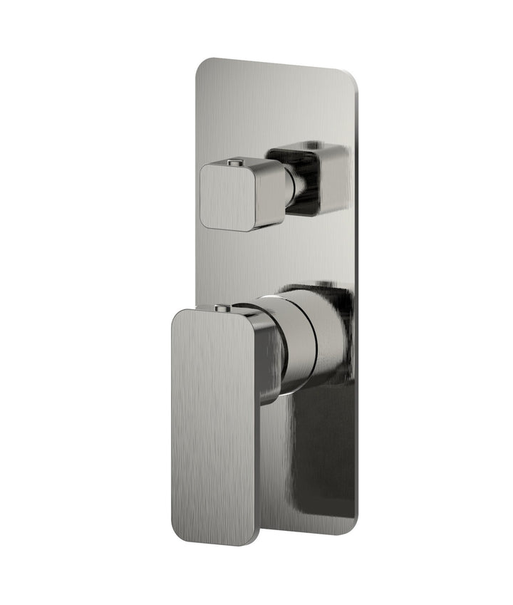 Pasha Brushed Nickel Shower Mixer & Diverter