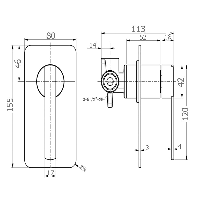 Allure Chrome Shower Mixer