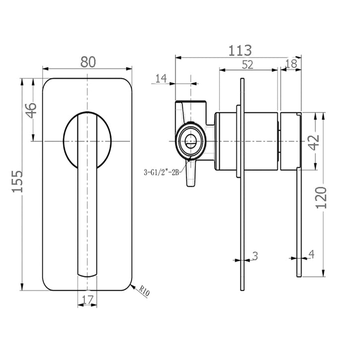 Allure Chrome Shower Mixer
