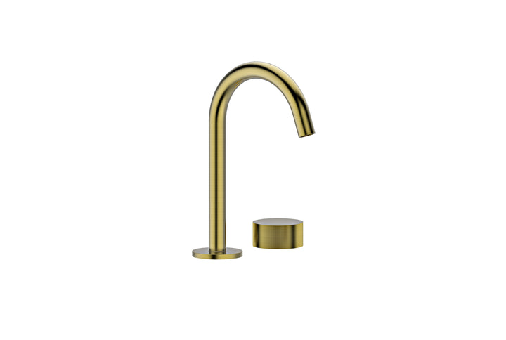 Evolve QI Brushed Gold Basin Spout & Progressive Mixer