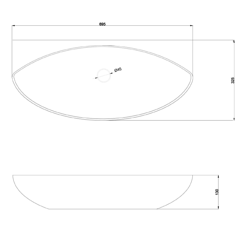 Bliss Solid Surface Basin