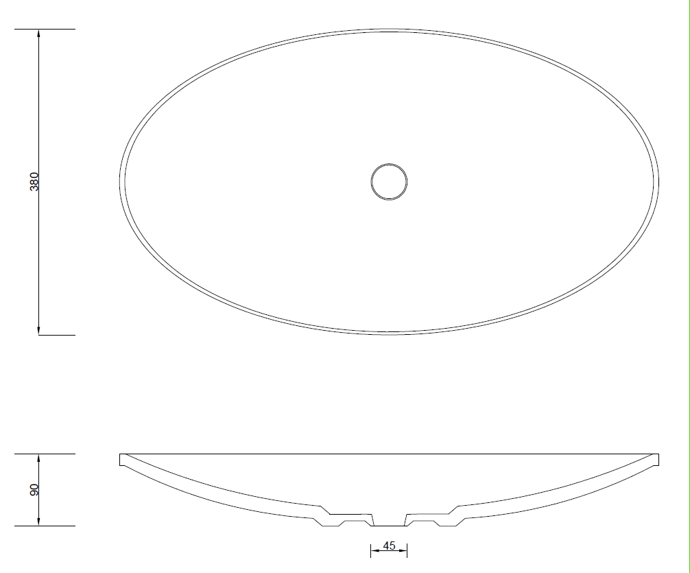 Tranquil Solid Surface Basin