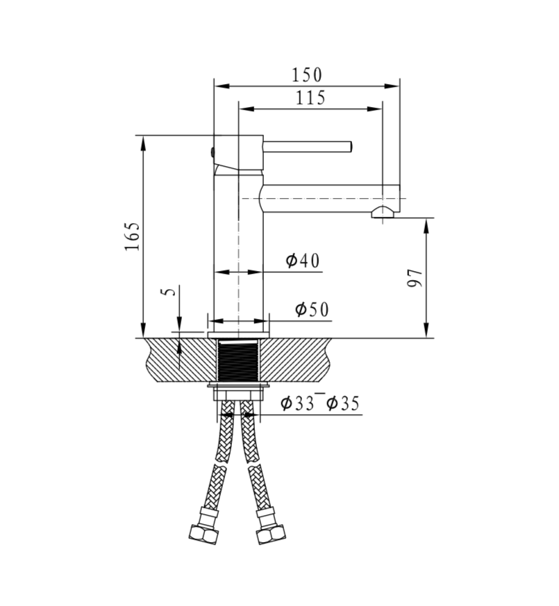Evolve Chrome Basin Mixer