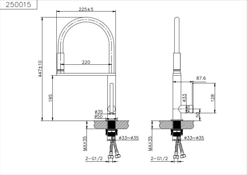 Allure LED Kitchen Mixer