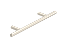 Round Cross Bar Brushed Nickel