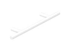Round Cross Bar Matte White