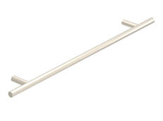 Round Cross Bar Brushed Nickel