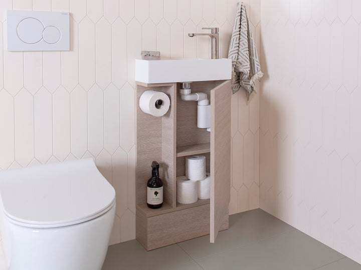 Allie Floor Mount - Narrow Wall Vanity