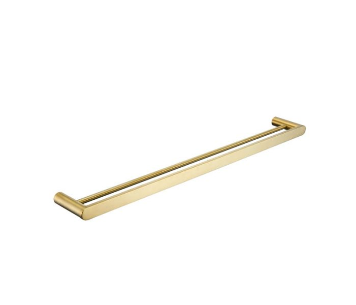 Molly Brushed Gold 600mm Double Towel Rail