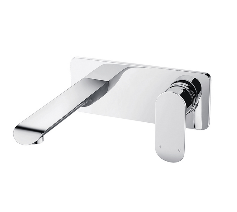 Curve Chrome Wall Mounted Mixer