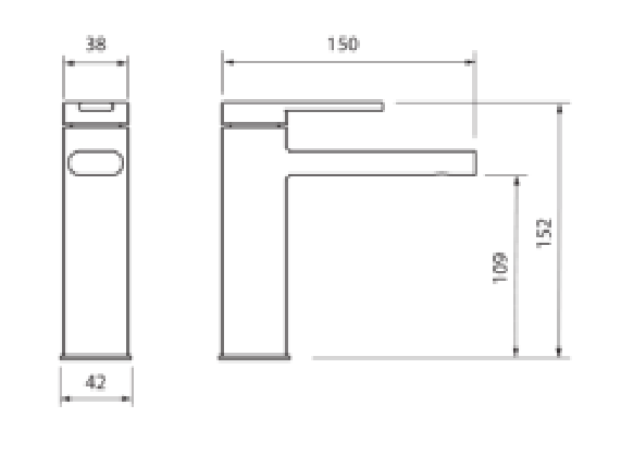 Dawn Chrome Basin Mixer