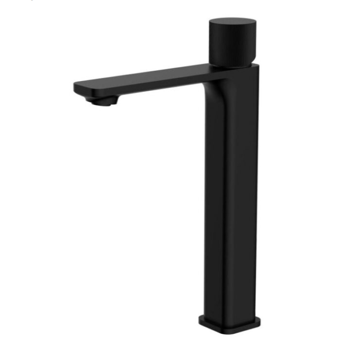 Pasha QI Black Tall Basin Mixer