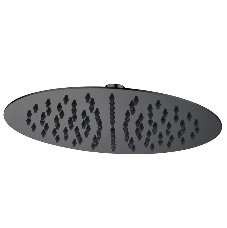 Essence Black Round 250mm SS Rain Shower Head