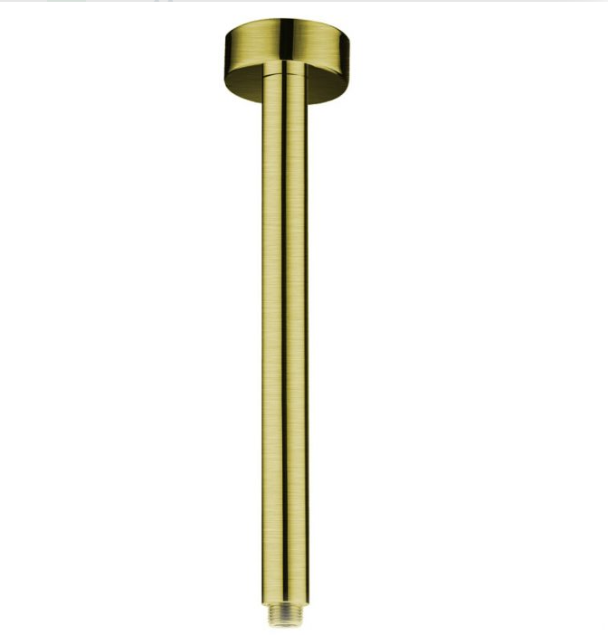 Essence Brushed Gold Round Ceiling Dropper 300mm