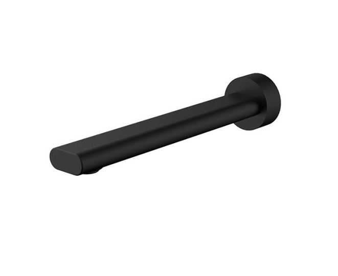 Dawn Black Bath Spout 180mm