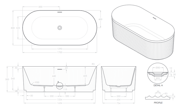 Bronte PLus Bathtub