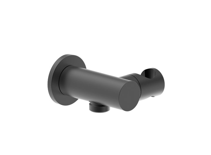 Essence Black Round Adjustable Shower Bracket