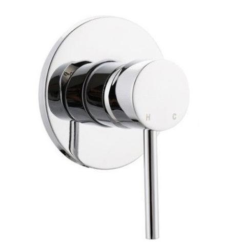 Evolve Chrome Wall Mixer & Spout Curved 200mm