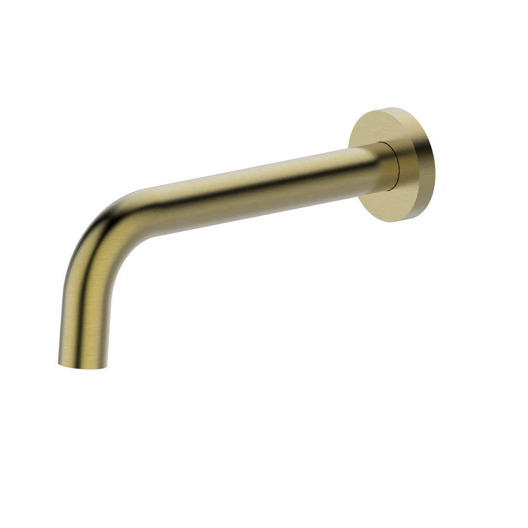 Arya Brushed Gold Mixer & 200 Curved Spout